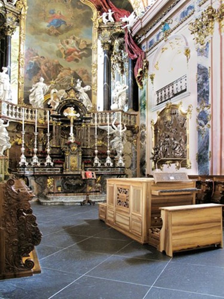 Einsiedeln CH, Benediktinerabtei, Psallierorgel